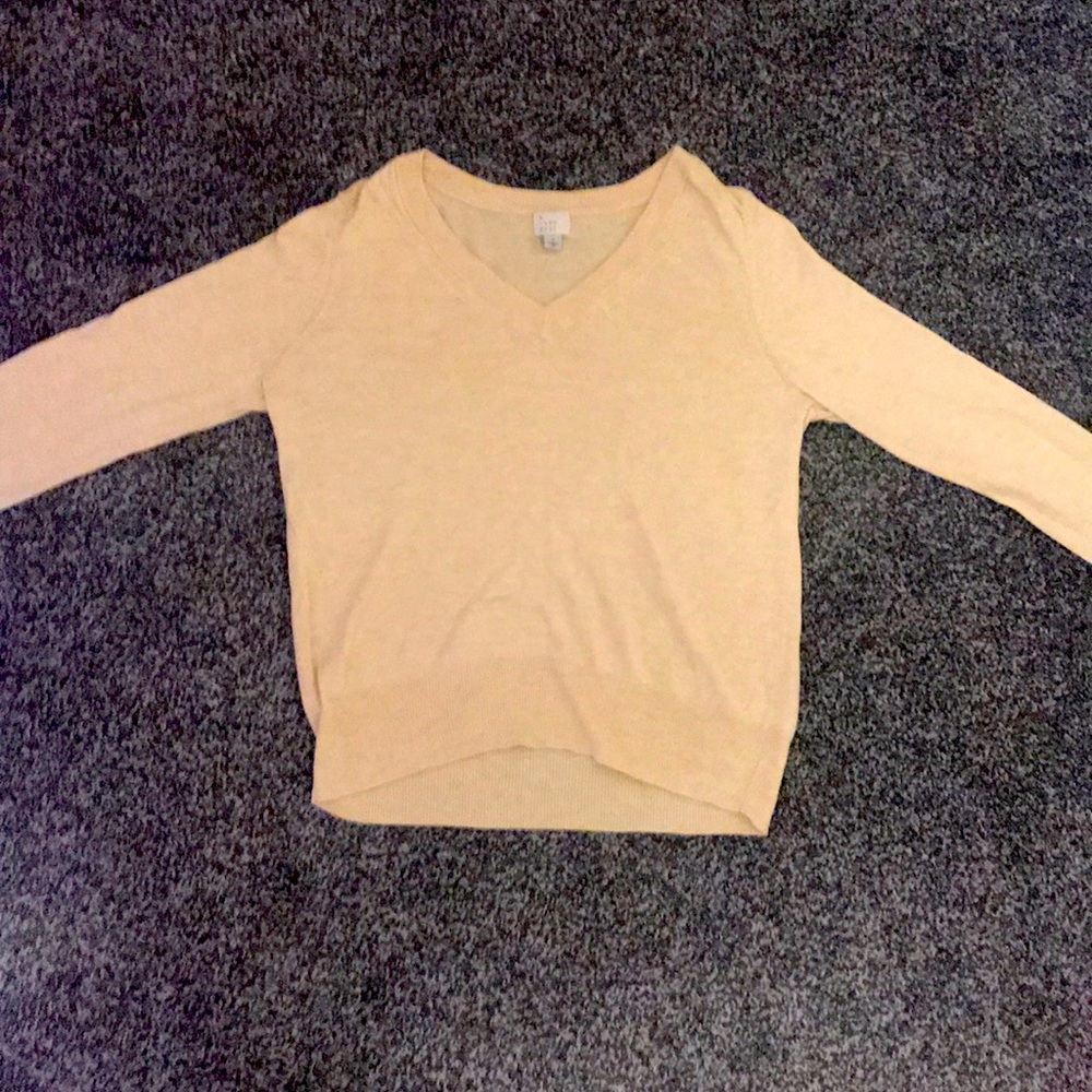 cute tan soft sweater